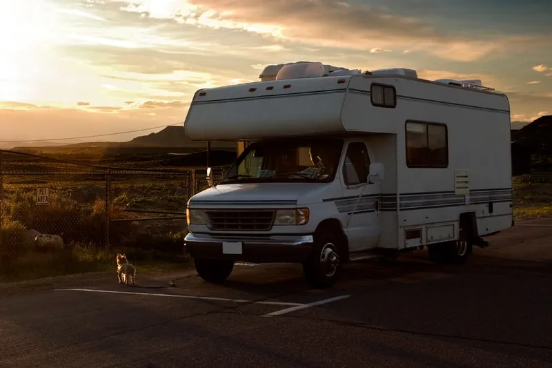 Burnaby RV motorhome ready for transport